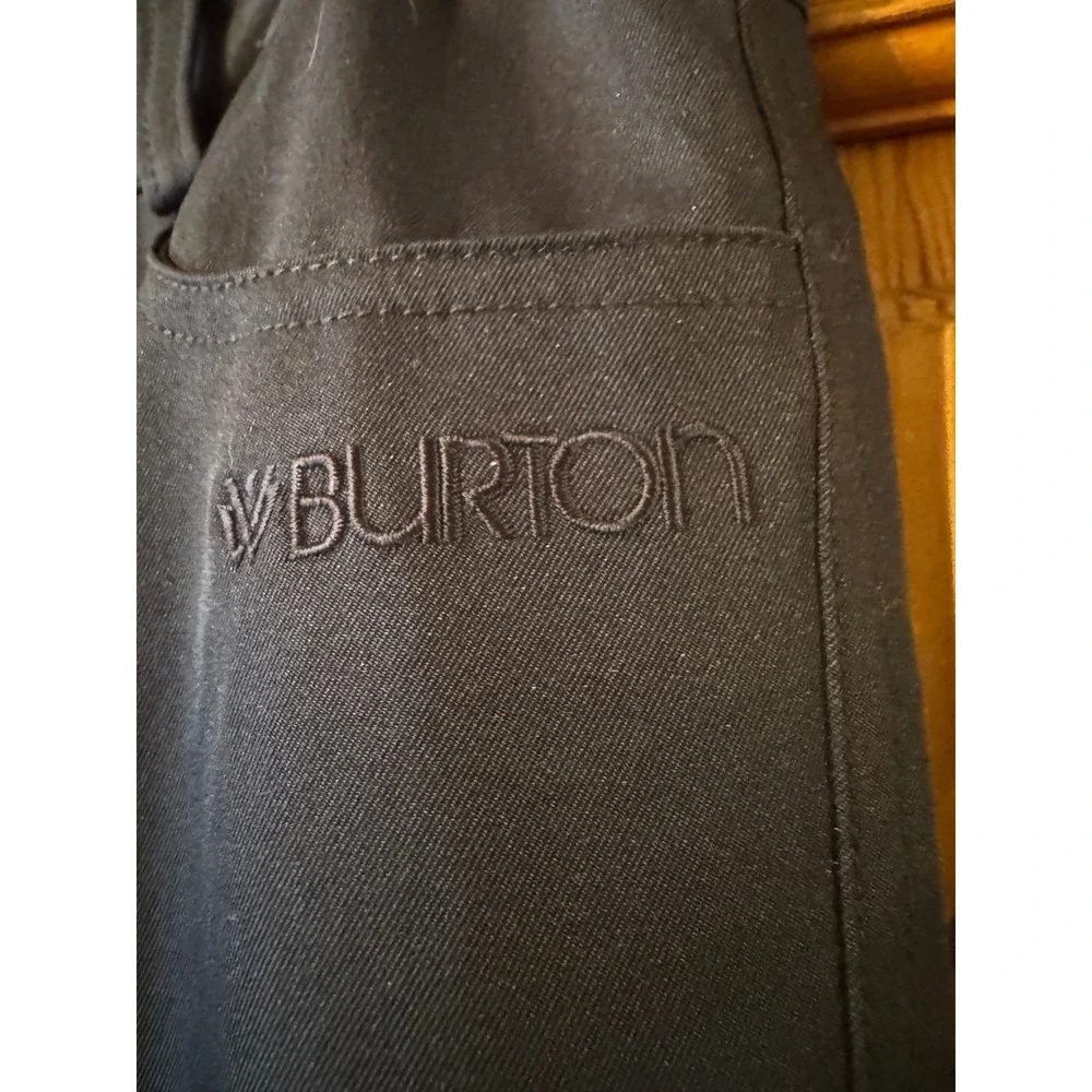 Burton The White Collection Snowboard Pants‎ M Black DryRide Slim Fit Ski